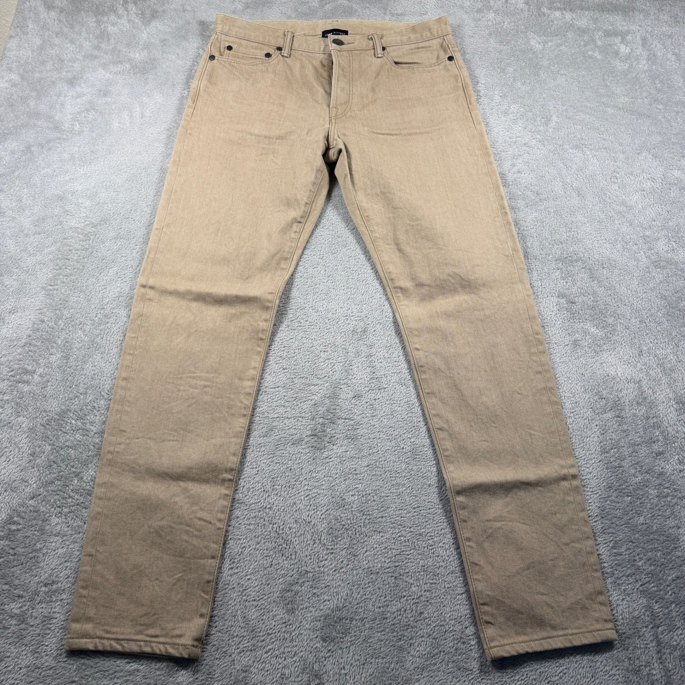 John Elliott The Cast 2 Jeans‎ Mens 30 (Fits 33x30) Tan Slim Fit Button Fly